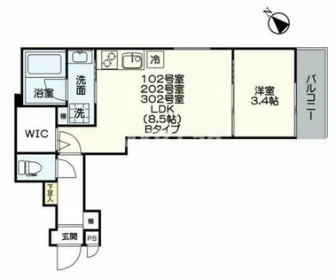 福岡県春日市千歳町2丁目【アパート】の間取り