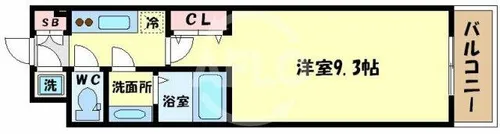 La Douceur心斎橋【5階】の間取り