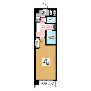1Kの間取り画像