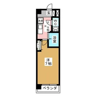 1Kの間取り画像