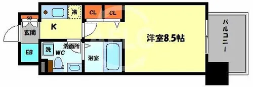 1Kの間取り画像