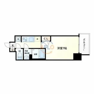 1Kの間取り画像