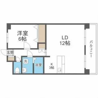 RAFILIA SAPPORO【1階】の間取り