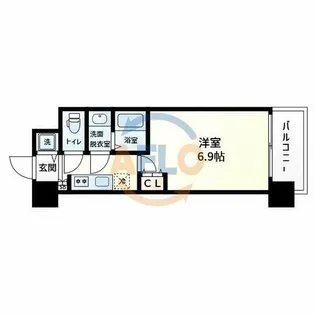 スプランディッド天王寺Ⅲ【11階】の間取り
