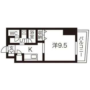 レフィーナ円山【9階】の間取り