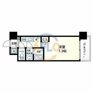スプランディッド天王寺Ⅲ【12階】の間取り