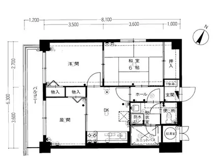福岡県福岡市南区高宮1丁目【マンション】の間取り