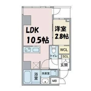 スリーアイランドタワー桜通葵【4階】の間取り