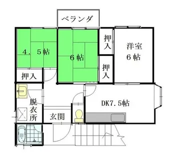 福岡県福岡市南区曰佐5丁目【アパート】の間取り