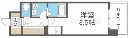 レジデンス本町靭公園【9階】の間取り