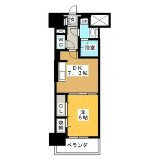 アロームドゥジョア【4階】の間取り