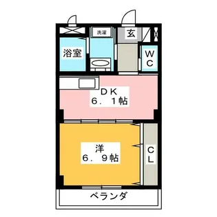 フラットゆい【2階】の間取り