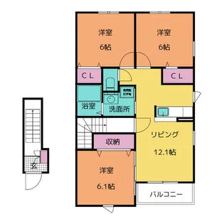 スーオプレッソ【2階】の間取り