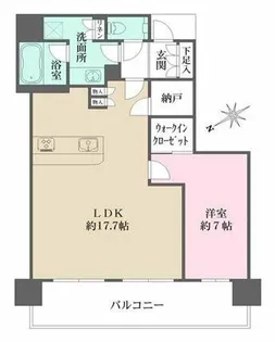ザ・パークハウス中之島タワー【11階】の間取り