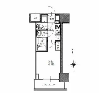 S-RESIDENCE南堀江【8階】の間取り