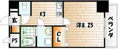 紺二ビル【3階】の間取り
