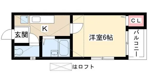 アミティエ喜多山【201号室】の間取り