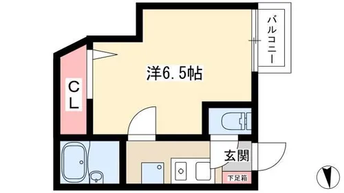 グランフォート那古野【305号室】の間取り