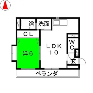 クリスタル大地【3階】の間取り
