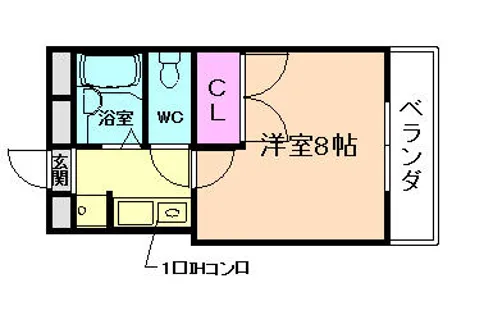 南花屋敷エイティーンハウス【2階】の間取り