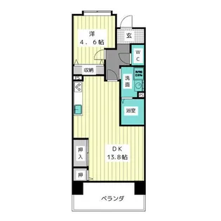 アーバンラフレ虹ヶ丘西7号棟【2階】の間取り