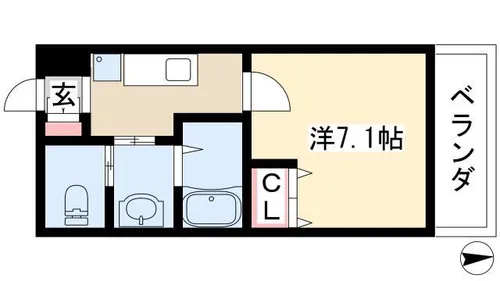 A・City守山小幡【3階】の間取り
