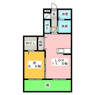 サンシャイン-ビレッジ【1階】の間取り