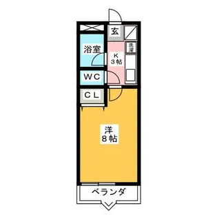 セラヴィながしの【4階】の間取り