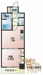 PHOENIX難波EAST【9階】の間取り