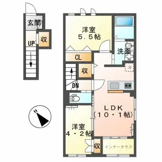 ユリシス【2階】の間取り