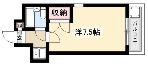 メゾンS【3C号室】の間取り
