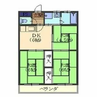 FRハイツA棟【202号室】の間取り