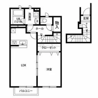 アスピリアSANTEⅢ【204号室】の間取り