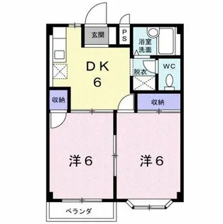 グリーンハイツ牛川B【2階】の間取り