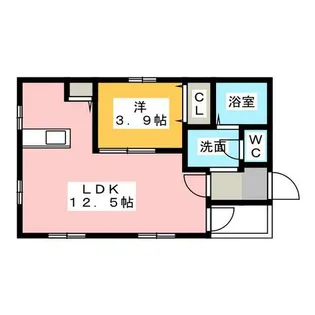 カリーノ フィオーレ【3階】の間取り