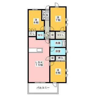 プラウドタワー春日井【10階】の間取り