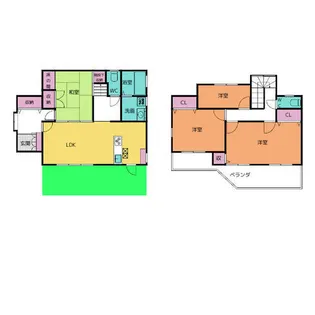 愛知県東海市加木屋町雉子野【一戸建】の間取り