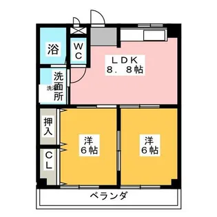 ハズ・ホース【1階】の間取り