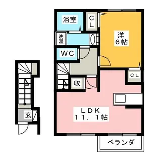 フィオーレ高畑【2階】の間取り