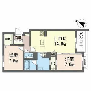 Premias上社【301号室】の間取り