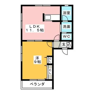 LACASA弥富Ⅱ【2階】の間取り