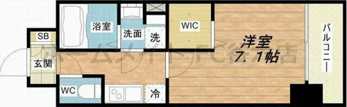 レオンコンフォート天神橋【6階】の間取り