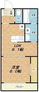ル・ヴェール黒崎町【1階】の間取り