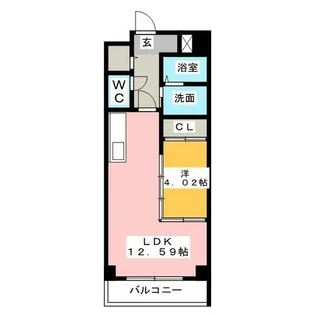 Primal千種stelo【5階】の間取り