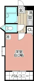 THE SQUARE・Atago Residence【8階】の間取り