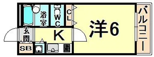 リエス伊丹駅前【5階】の間取り