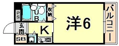 リエス伊丹駅前【4階】の間取り
