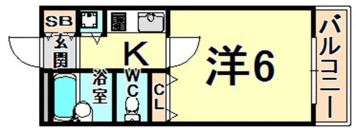 リエス伊丹駅前【7階】の間取り
