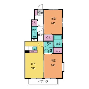 パークベルデ B棟【1階】の間取り