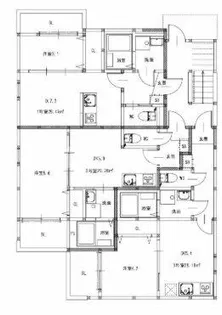 メゾンクレール麦野【303号室】の間取り